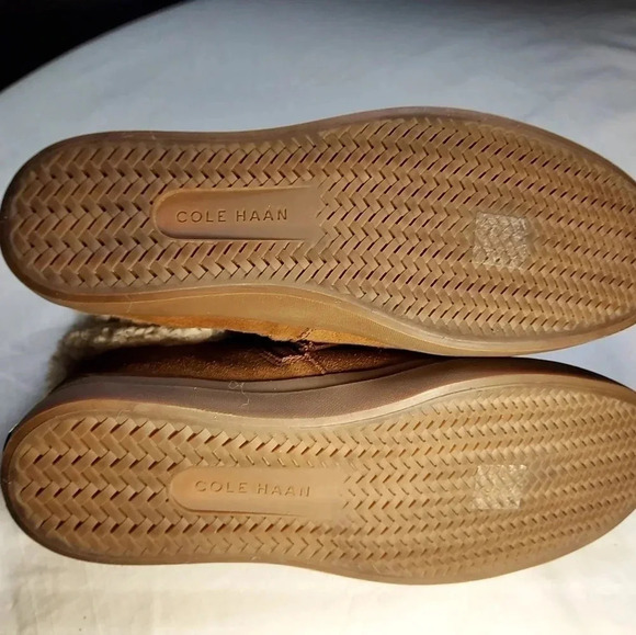 Cole Haan Nantucket Cozy Ankle Fur Buckle Strap Cowhide Like Fabric Women Boot 7 - Picture 7 of 13